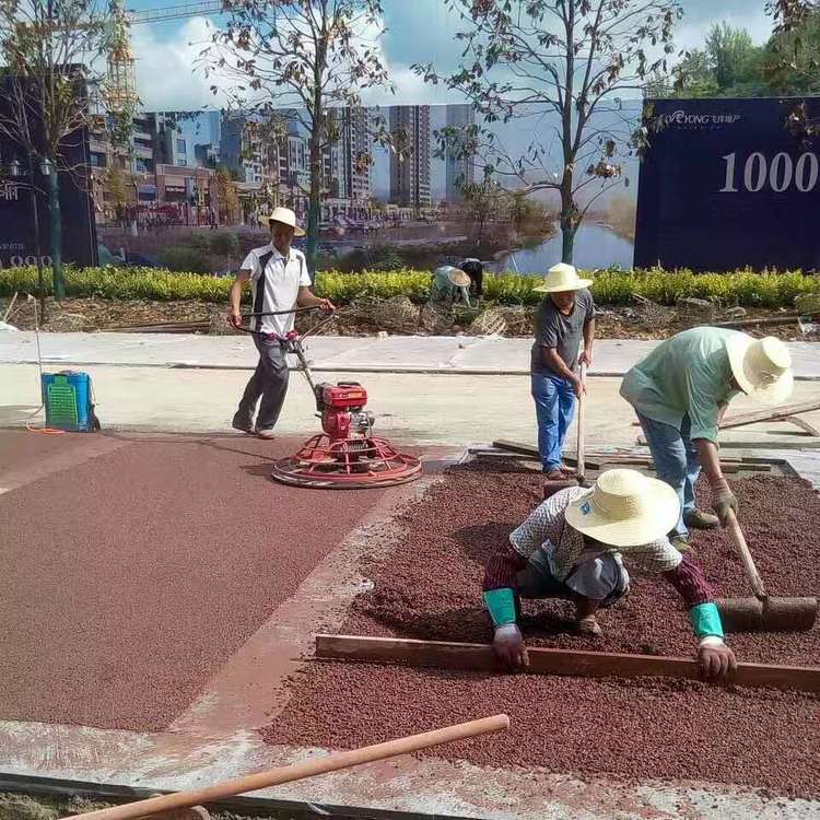 黄埔茅岗南路兰色透水沥青 黄埔茅岗南路兰色透水沥青
