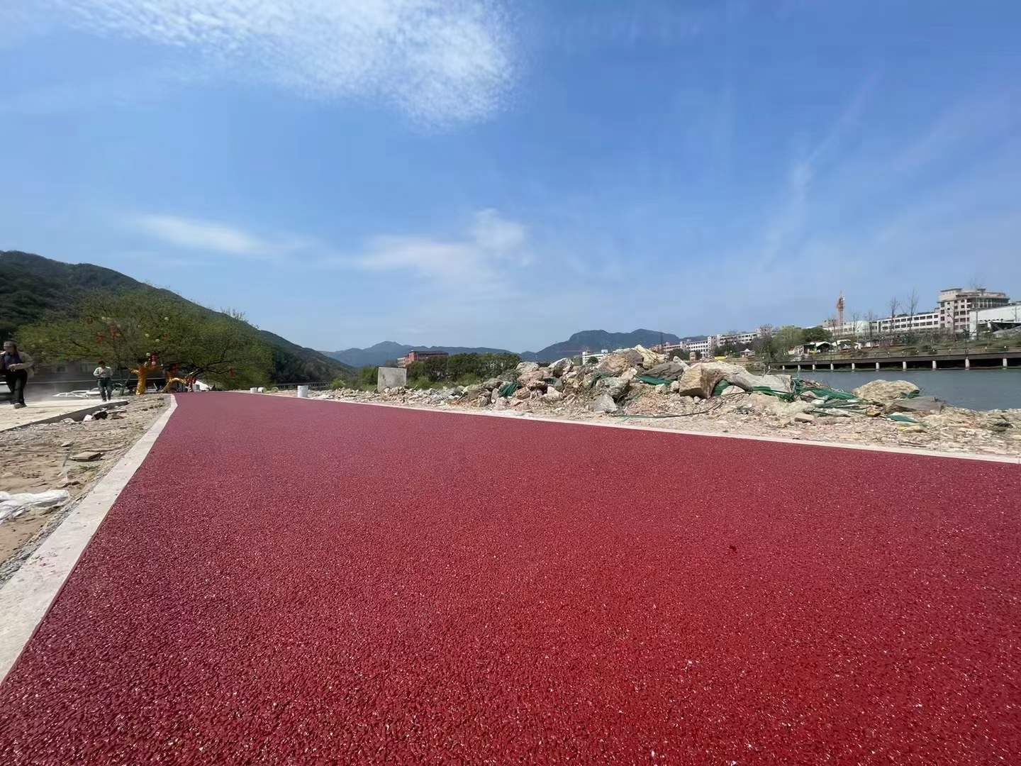 彩色强固透水混凝土