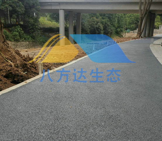 清远清晖路透水混凝土工程